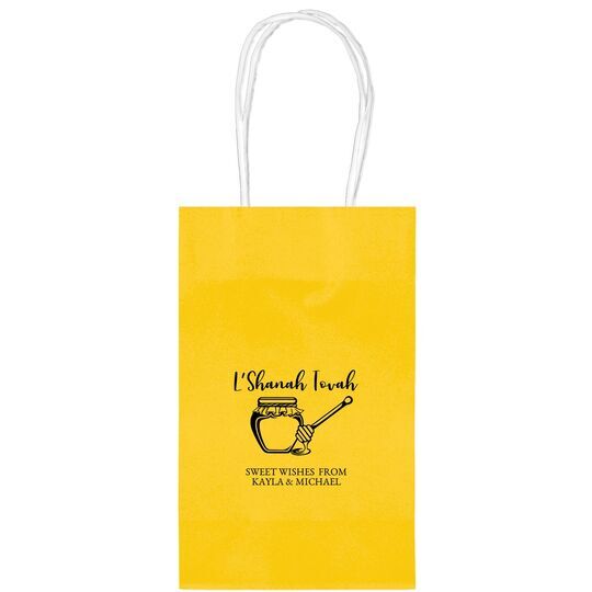 L'Shanah Tovah Honey Pot Medium Twisted Handled Bags